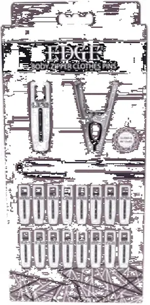 Sportsheets Edge Body Zipper Clothes Pins Silver - 16 Metal Clips Set