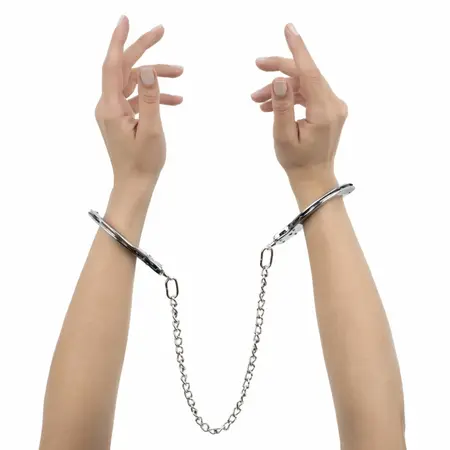 Bedroom Fantasies Metal Handcuffs Silver - Durable Classic Accessory