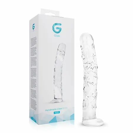 Gildo No. 34 Textured Glass Model 19cm - Ribbed & Studded Design