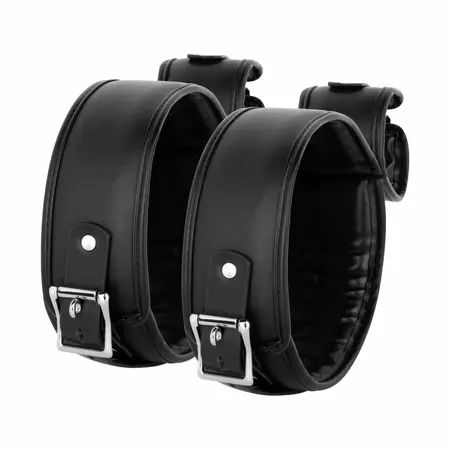 Bedroom Fantasies Thigh & Wrist Restraint Set Adjustable Black