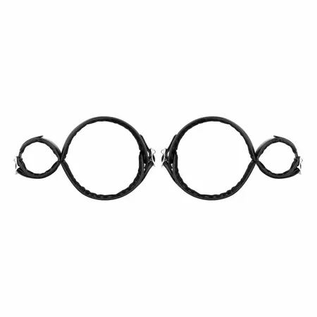 Bedroom Fantasies Thigh & Wrist Restraint Set Adjustable Black