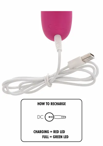 TOYJOY  Love Rabbit Fabulous Butterfly Vibrator Silicone USB 7 Modes Pink
