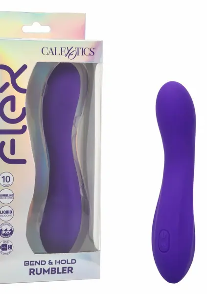 CalExotics Flex Bend & Hold Triple Rumbler Vibrator, 3 Motors, Silicone