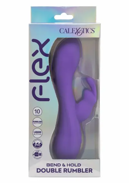 CalExotics Bend & Hold Double Rumbler Flexible Dual-Motor Intimate Massager Pink