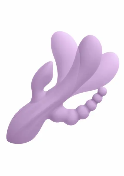 CalExotics Bend & Hold Triple Rumbler Flexible Vibrating Massager, Silicone, Black