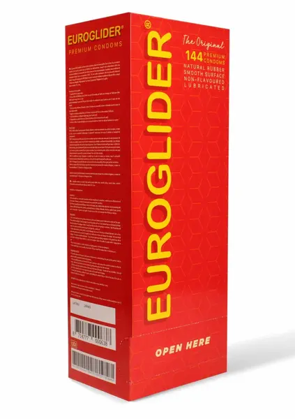 Euroglider Condoms 1008 pcs Standard Size, Lubricated, Transparent