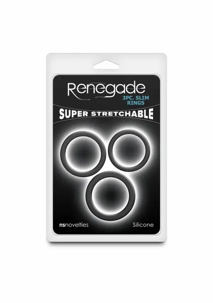 Renegade 3pc Slim Rings Silicone Set - Flexible Multi-Size System