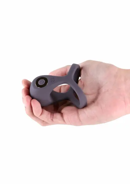 NS Novelties Renegade Valiant Silicone Rechargeable Vibrating Ring Black