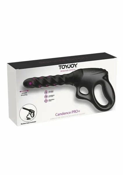 TOYJOY Cadence Fatale PRO+ Multi-Function Gun Vibrator, Black, 25cm