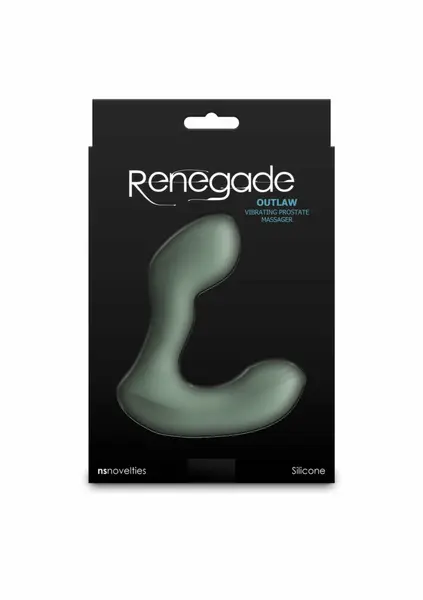 NS Novelties Renegade Outlaw Prostate Vibrator Dual Motor Silicone Black