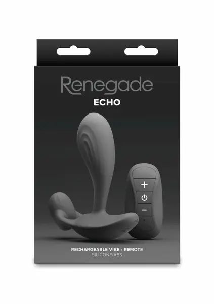 NS Novelties Renegade Echo Prostate Plug - Silicone, Remote-Controlled, Rechargeable