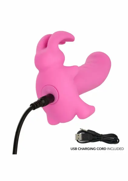 CalExotics Bunny Dreams Vibrating Stimulator Silicone Pink USB Waterproof