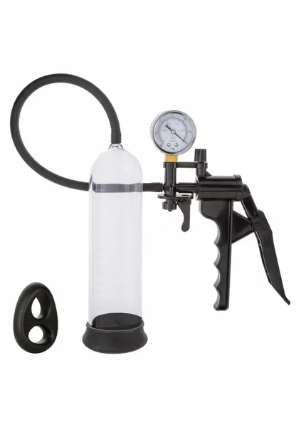 CalExotics Magnified Gauged Pump System with PSI Gauge & Silicone Ring