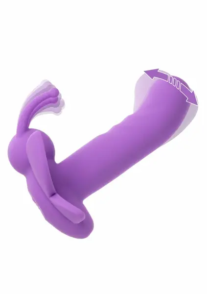 Venus Butterfly Rotating Stimulator Silicone USB Waterproof Pink