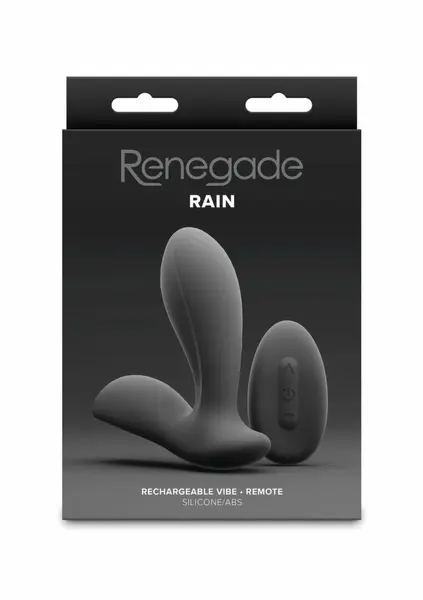 Renegade Rain Prostate Plug Silicone Intimate Massager Rechargeable
