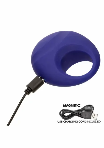 Embrace Rechargeable Silicone Ring with 10 Vibration Modes, Waterproof