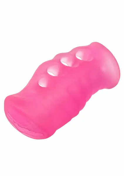 Grip-N-Stroke Large Intimate Machine with Textured Dual Entry, Black