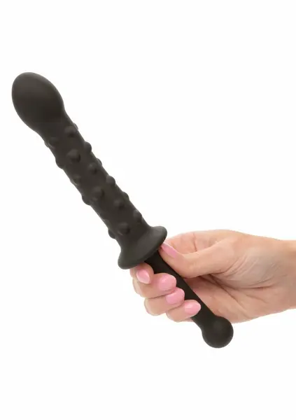 CalExotics Bendy Beaded Probe Flexible Silicone Dual-Ended Black