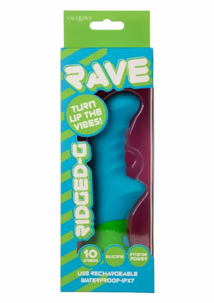 Ridged-G Vibrator Dual Action Silicone, Waterproof, USB Rechargeable