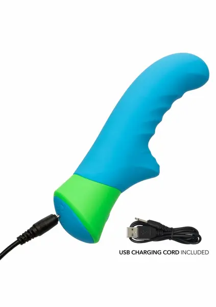 Ridged-G Vibrator Dual Action Silicone, Waterproof, USB Rechargeable