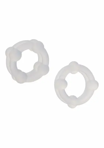 CalExotics Silicone Double Stacker Rings Premium Liquid Silicone Set