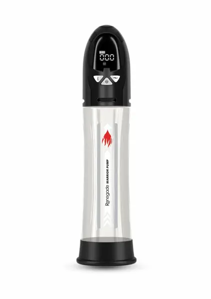 Renegade Warrior акумулаторна хидропомпа за пенис с LCD дисплей, черна, 20 см
