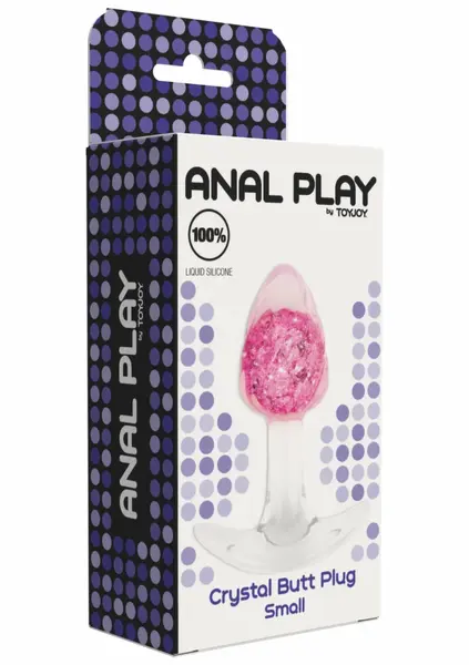 ToyJoy Crystal Plug Small Liquid Silicone Sparkling Base 7.5 cm