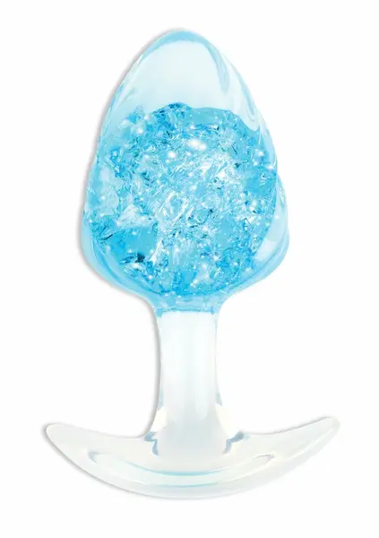 ToyJoy Crystal Large Plug - Liquid Silicone, Crystal Accent, Wide Base