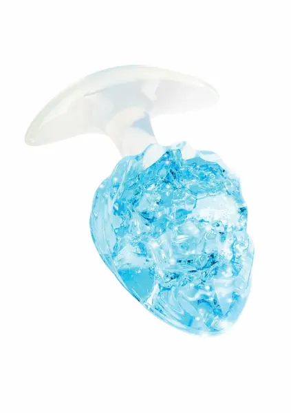 ToyJoy Crystal Large Plug - Liquid Silicone, Crystal Accent, Wide Base