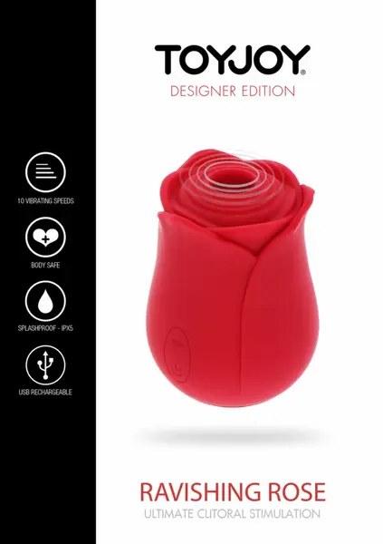 Ravishing Rose Air Pulse Stimulator 10-Mode Intimate Device Pink