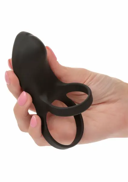 Closer Rechargeable Ring Feel Silicone Double Ring, 10 Modes, Waterproof