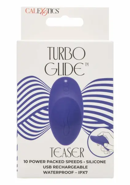 Glide Turbo Glide Teaser Massager - 10 Modes, Waterproof, USB Rechargeable