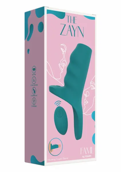 TOYJOY Fame The Zayn Vibrating Couple Sleeve Remote Control Silicone