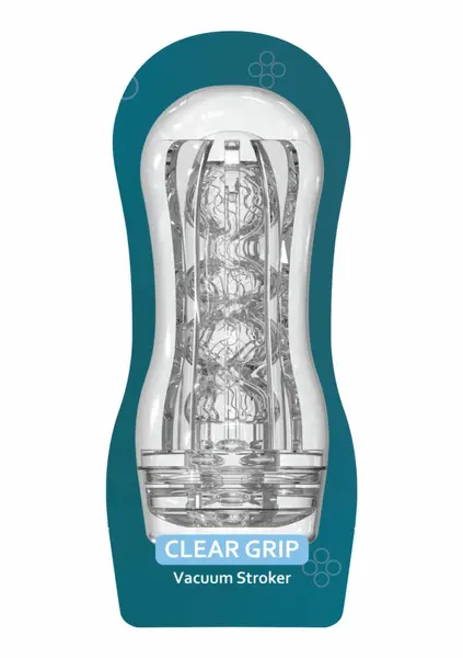 Hero Clear Grip вакуумен мастурбатор с прозрачен ръкав