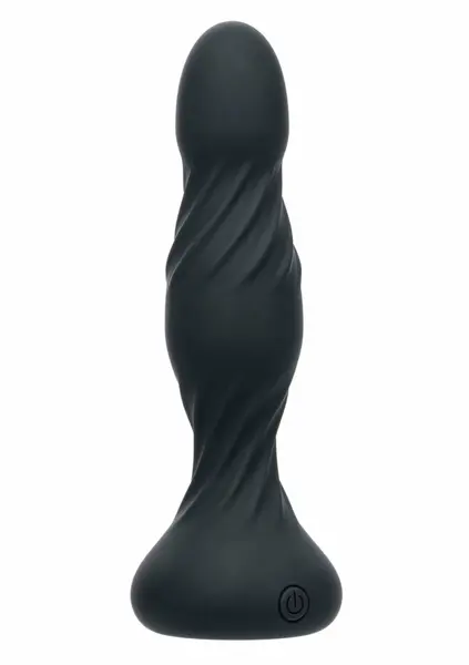 Deep Swirl Probe Silicone Dual Motor Waterproof Intimate Device Black