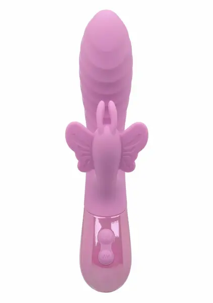 Aura Dual Flutter Vibrator Silicone Waterproof 10-Speed USB Rechargeable