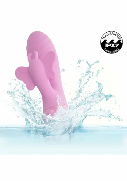 Aura Dual Flutter Vibrator Silicone Waterproof 10-Speed USB Rechargeable