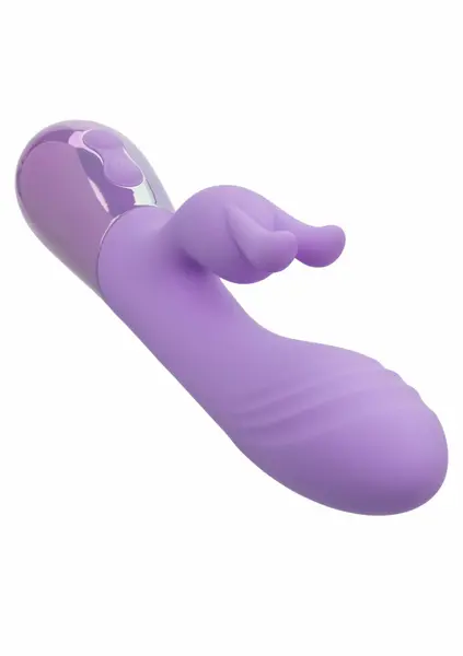 Aura Dual Bunny Vibrator Silicone Waterproof Rechargeable Pink