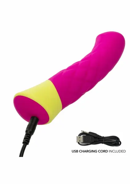 Rave Quilted G извит силиконов вибратор за точка G, 10 режима, USB, IPX7