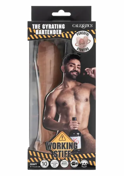 CalExotics The Gyrating Bartender Vibrating Intimate Machine, 10 Modes, Waterproof, USB