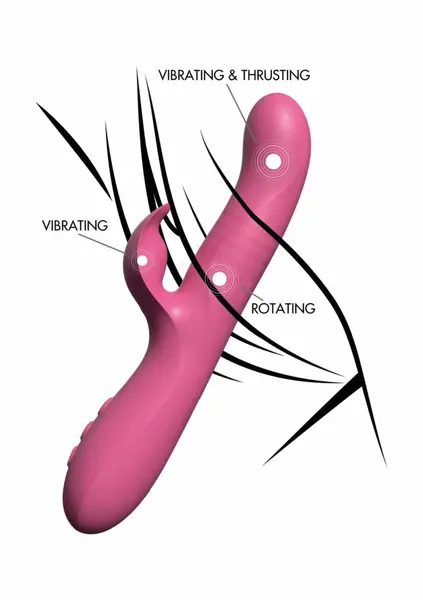TOYJOY Venus II Vibrator Designer Edition Triple Motor System Pink