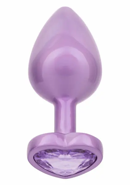 CalExotics Jewel Diamond Heart Plug Large - Elegant Metal Intimate Accessory
