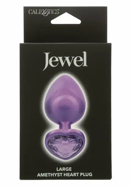 CalExotics Jewel Diamond Heart Plug Large - Elegant Metal Intimate Accessory
