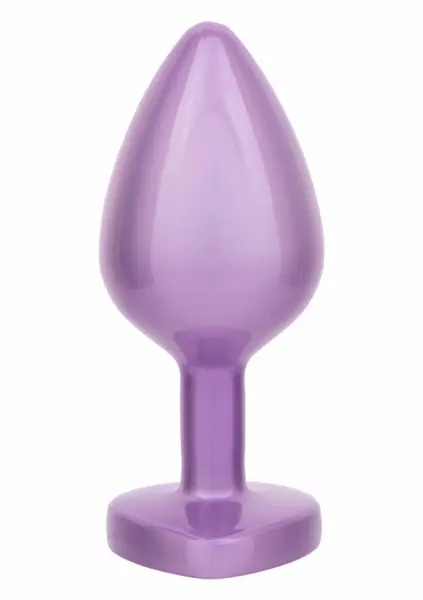 CalExotics Jewel Diamond Heart Plug Large - Elegant Metal Intimate Accessory