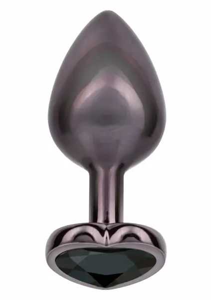 CalExotics Jewel Diamond Heart Plug Large - Elegant Metal Intimate Accessory