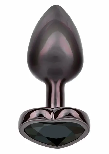 CalExotics Jewel Diamond Heart Plug Small - Silver, Elegant Nickel-Free Design