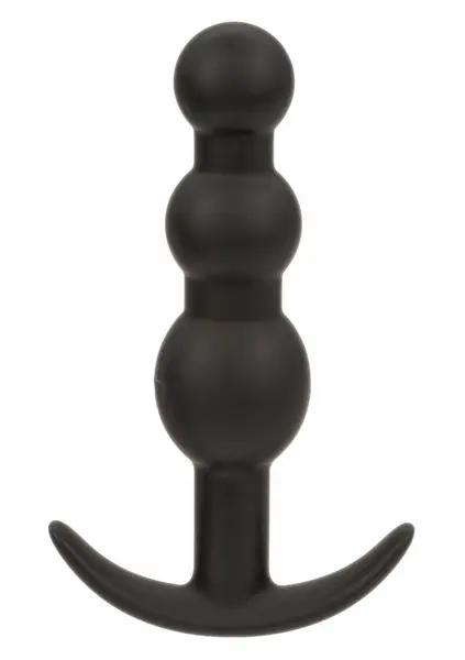 CalExotics Boundless Vibrating Beaded Plug Silicone Waterproof Black