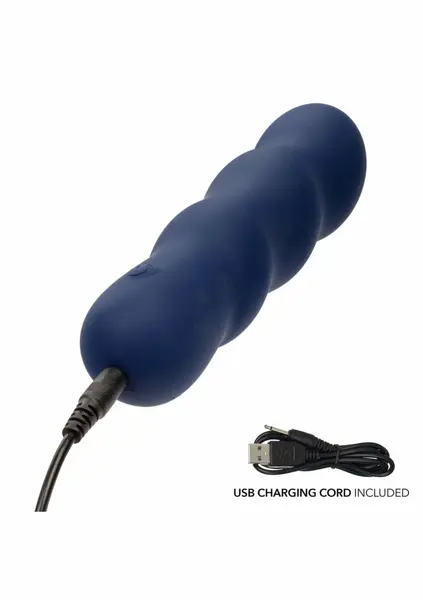 CalExotics Cashmere Satin Swirl G Vibrator - Silky Curved, 10 Modes, USB Rechargeable