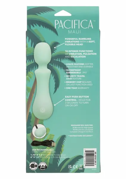 CalExotics Pacifica Maui Massager Liquid Silicone Waterproof USB Rechargeable