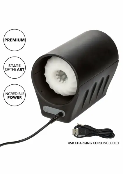 CalExotics Optimum Power Thruster Rechargeable Intimate Machine, 5 Modes, Black